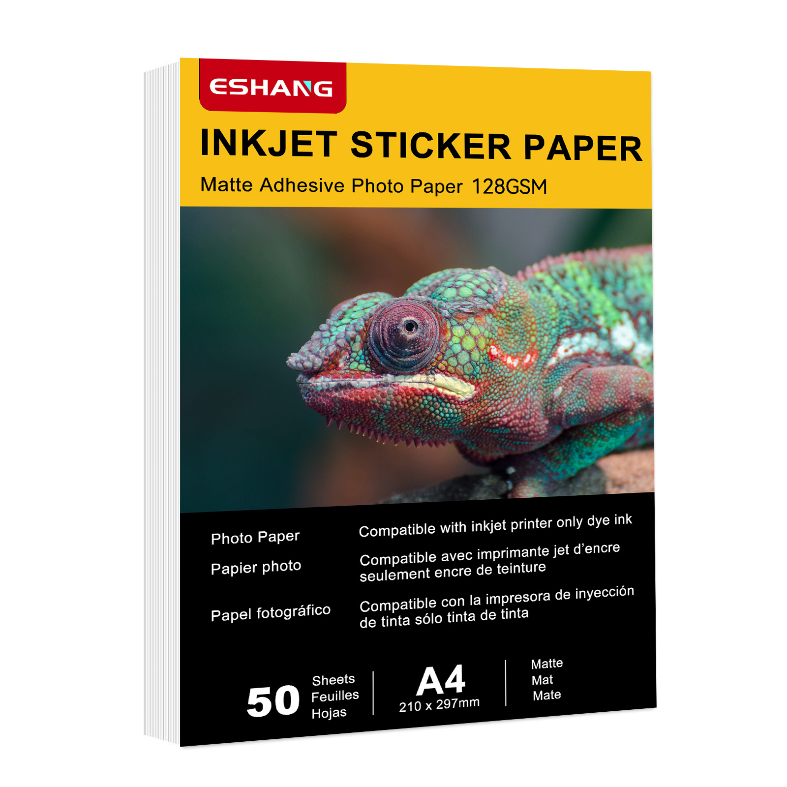 Photography Paper - A4 128 g/m2, 50 Blatt selbstklebendes,