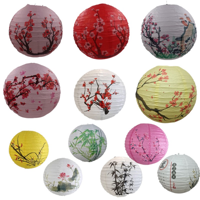 Photography Paper - 30cm Bedruckte Papier-Laternen im Chinesischen Stil