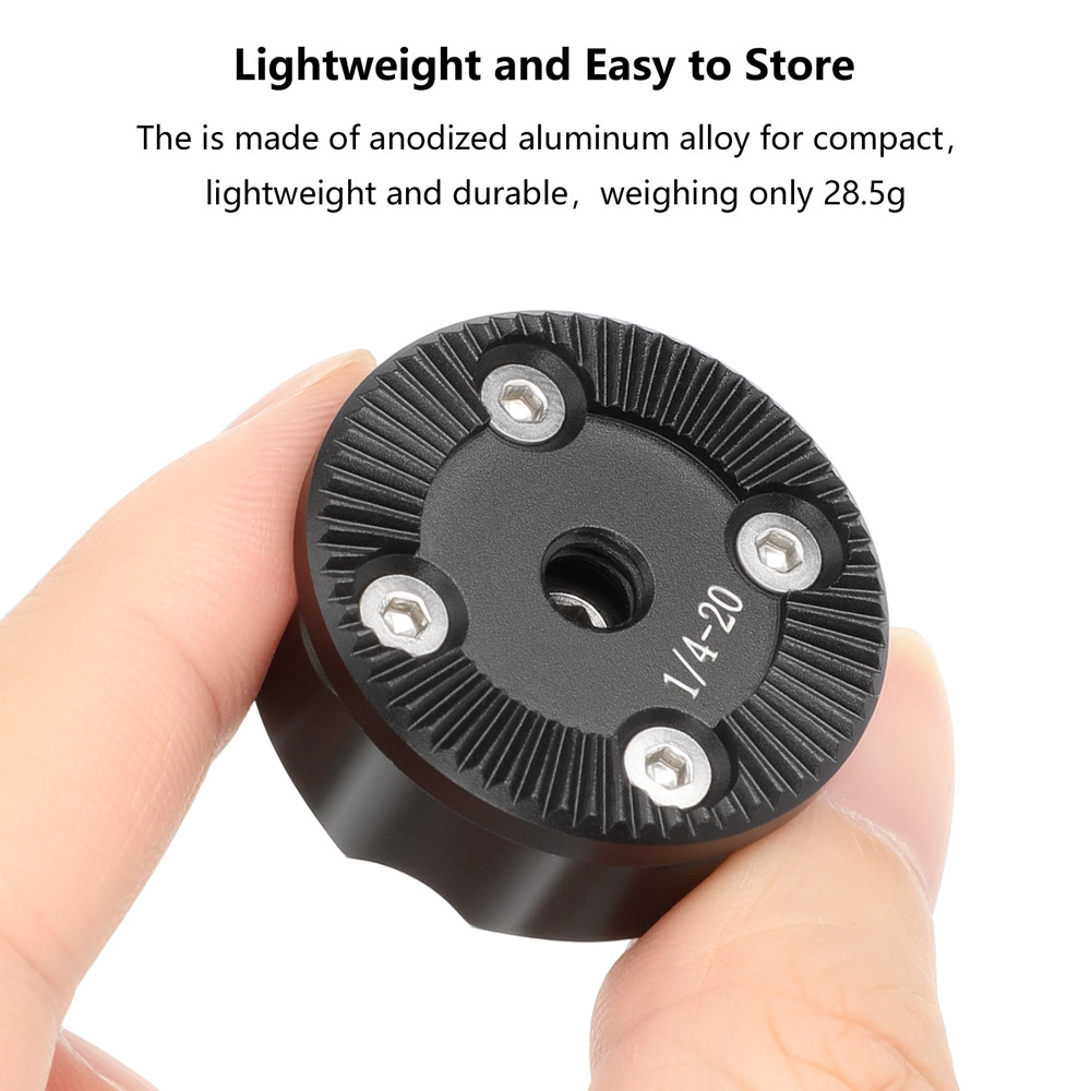 Camera Cage Baseplate - Standardmäßiger ARRI-Rosettenadapter mit 1/4-Zoll-Schraubgewinde, zentralem M6-Innengewinde