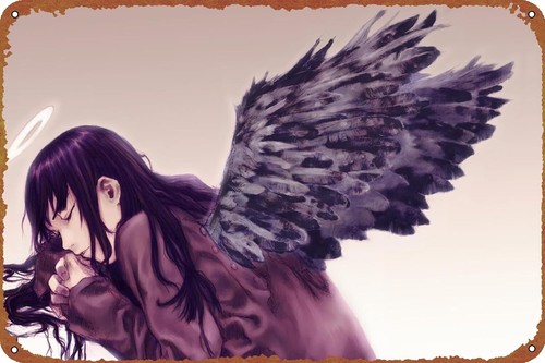 Photography Anime - Haibane Renmei Anime Metall-Blechschild, Wanddekoration, lustiges