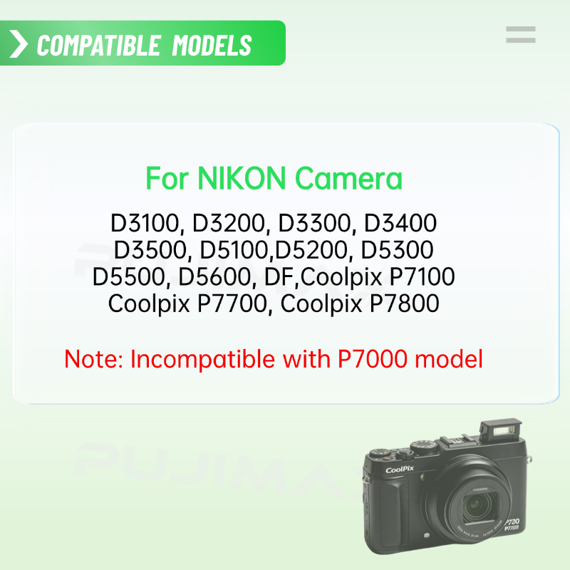 PUJIMAX 1650 mAh EN-EL14 Akku  – Nikon Camera D3500 Bewertung und Preis