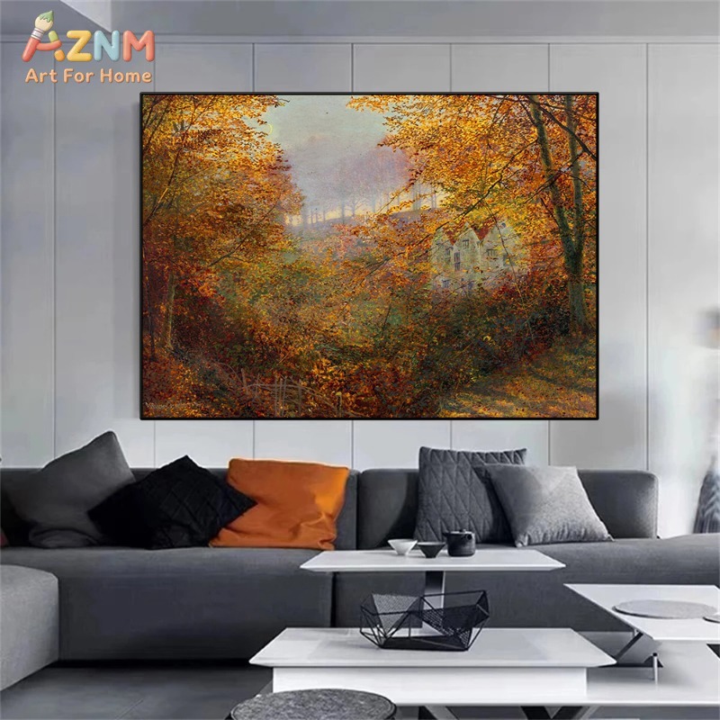 AZNM Vintage Herbst-Waldlandsc – Photography Nature Bewertung und Preis