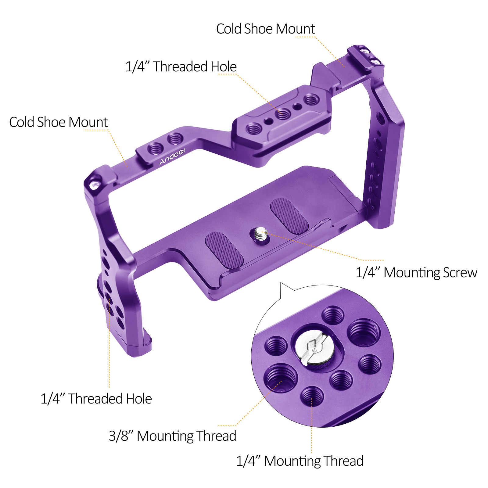 Andoer Kamerakäfig, Videokäfig – Camera Cage Baseplate Bewertung und Preis